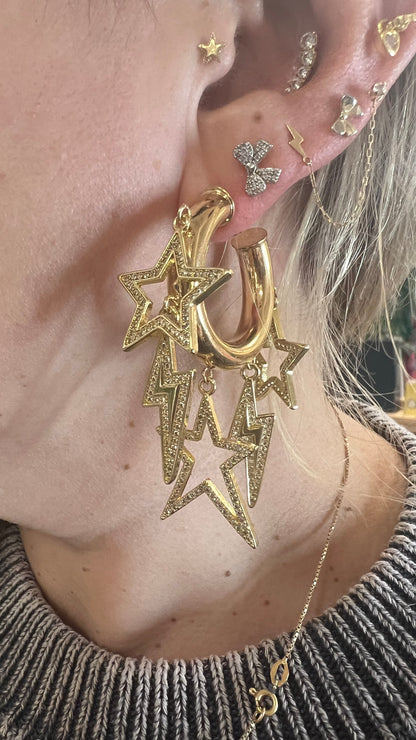 Earring hoops Mega Star