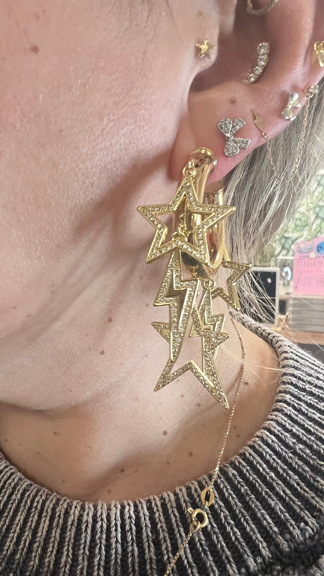 Earring hoops Mega Star