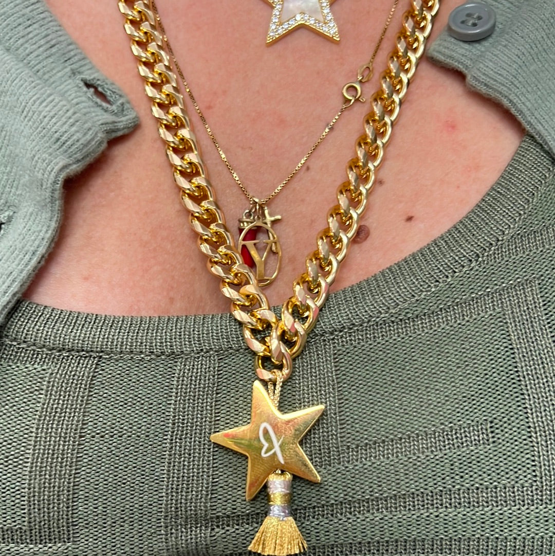 Necklace long ajustable star