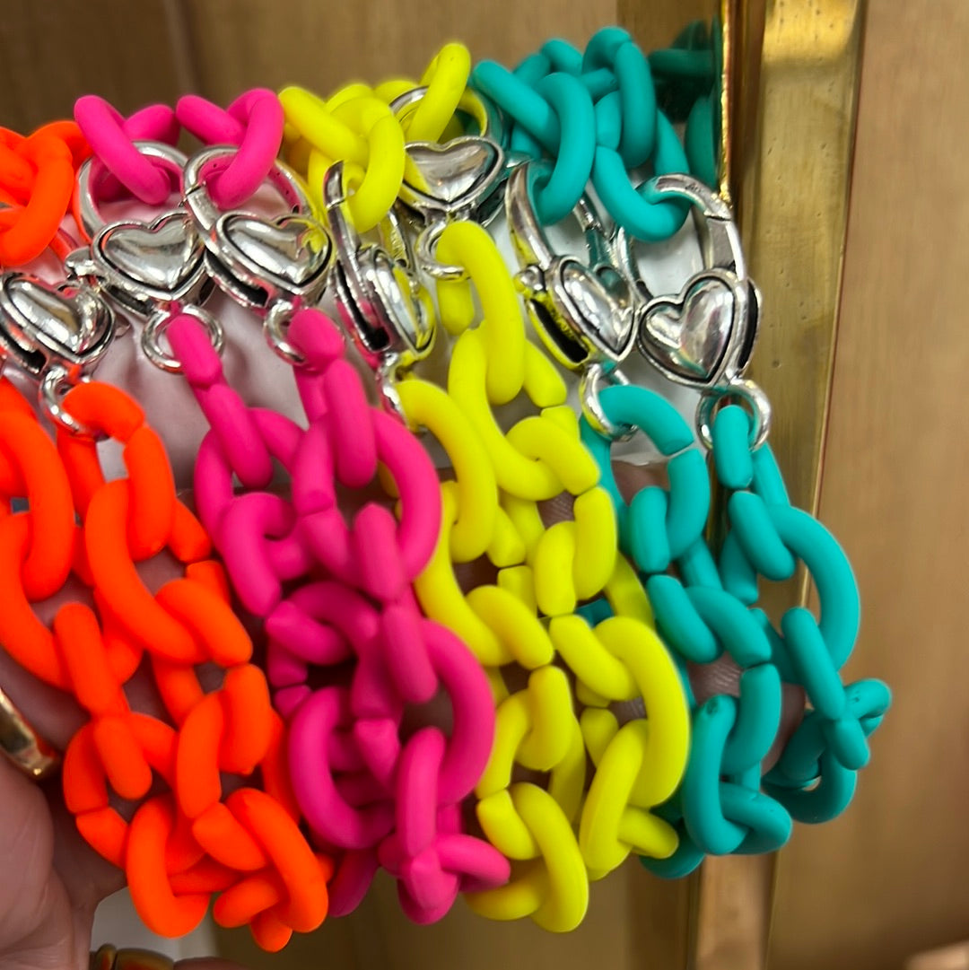 Bracelet mate chain Neon