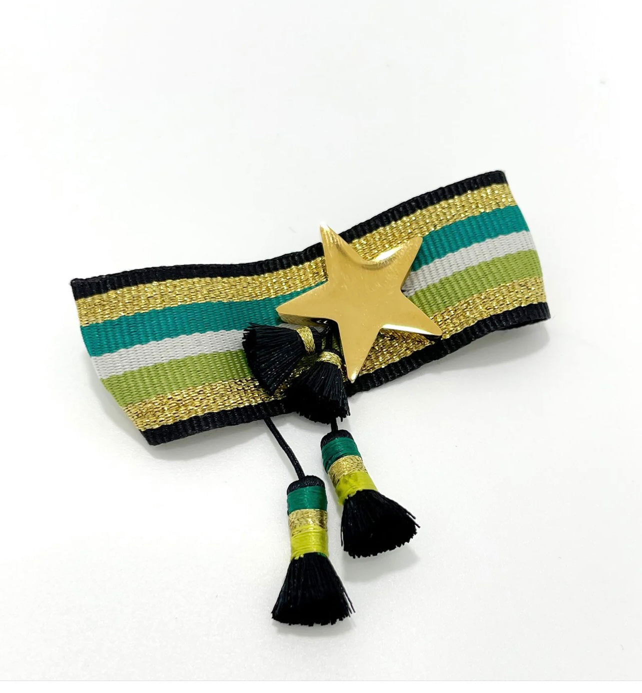 Bracelet Green/Gold Star