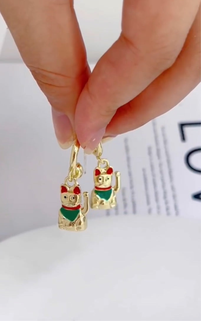 Earrings Lucky Cats