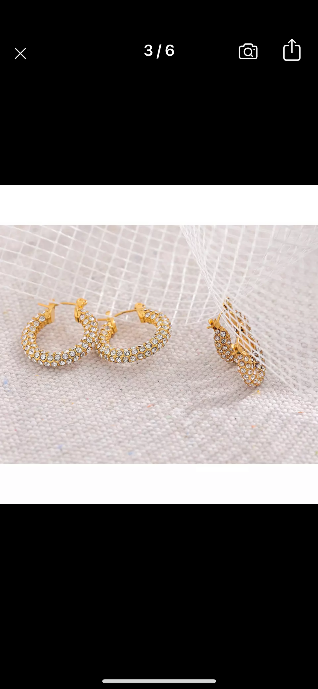 Earrings, Hoops with circonio luxury collection