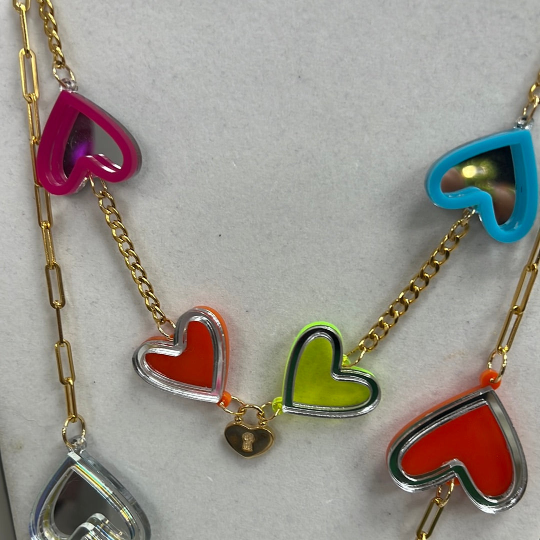 Necklace Heart Mirrow
