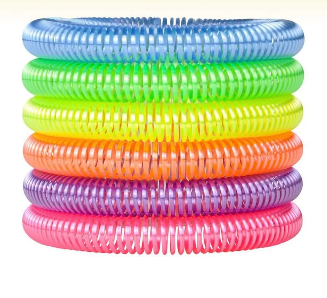 Bracelet retro neon slinky x6 size medium