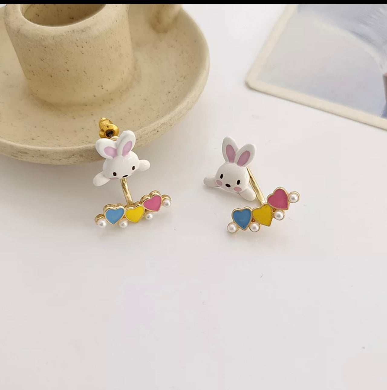 Earrings Heart Rabit