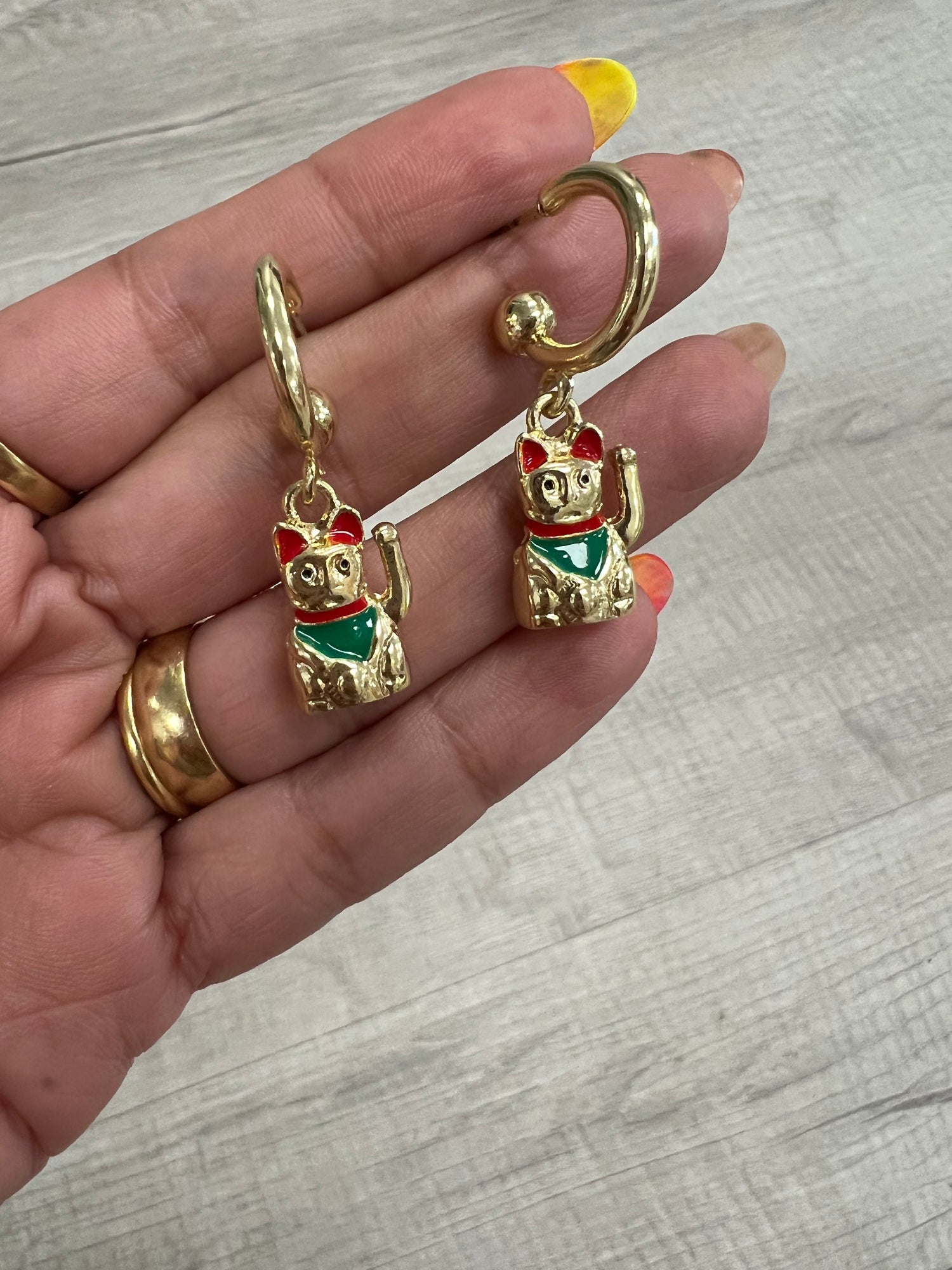 Earrings Lucky Cats